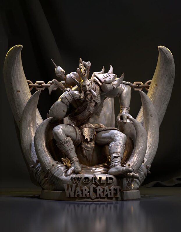 Voljin - World Of Warcraft - Diorama 3D Printed Collectible – Klaxium