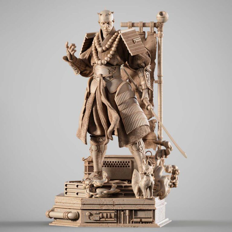 042825 StarWars – Darth Maul Samurai Sculpture Image 001