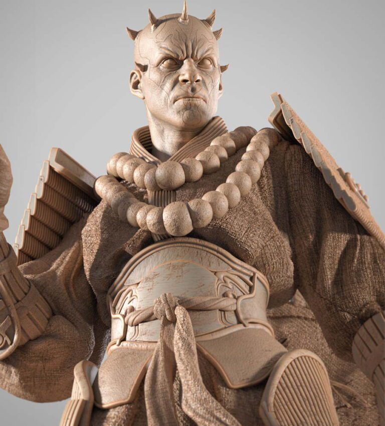042825 StarWars – Darth Maul Samurai Sculpture Image 004