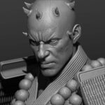 042825 StarWars – Darth Maul Samurai Sculpture Image 006