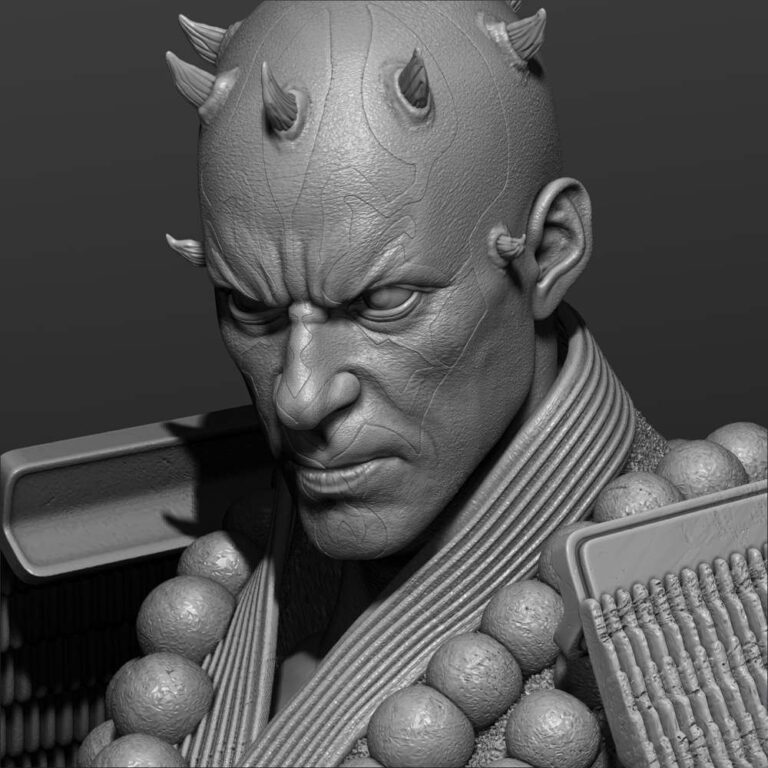 042825 StarWars – Darth Maul Samurai Sculpture Image 006