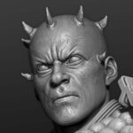 042825 StarWars – Darth Maul Samurai Sculpture Image 007