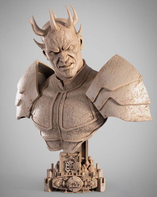 StarWars – Savage BustP Image 001 – Klaxium 3D Printed Collectible