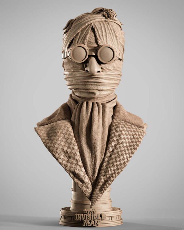 230925 Wicked-Invisible Man Bust Portrait Image 002