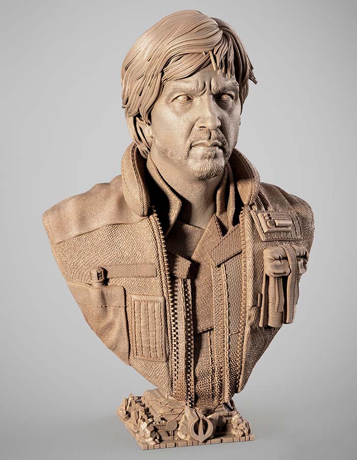 Cassian Andor - Portrait Bust 3D Printed Collectible – Klaxium
