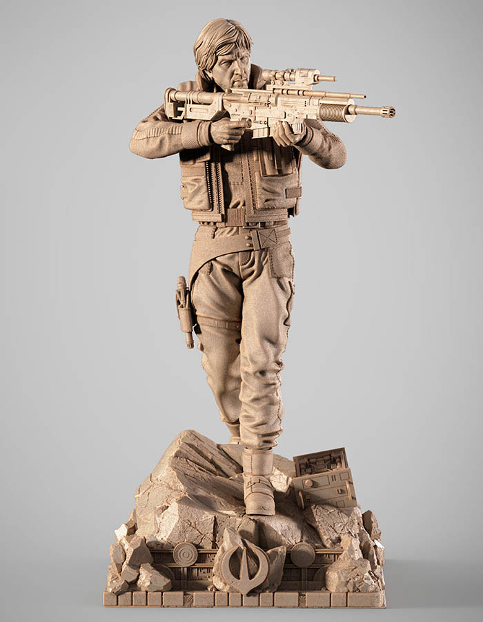 Cassian Andor - Sculpture 3D Printed Collectible – Klaxium