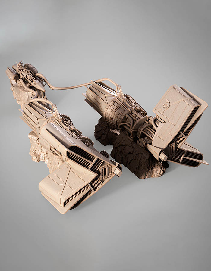 Sebulba - Podracer 3D Printed Collectible – Klaxium