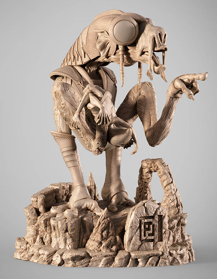 Sebulba - Sculpture 3D Printed Collectible – Klaxium