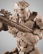 Wicked-Master chief Sculpt Image 007 3D Printed Collectible – Klaxium