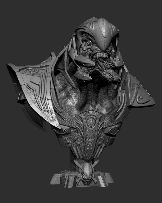 Wicked – Arbitrer BustP Image 007 3D Printed Collectible – Klaxium