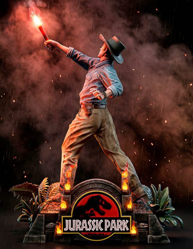 Alan Grant - Jurassic Park 3D printed resin sculpture — Klaxium